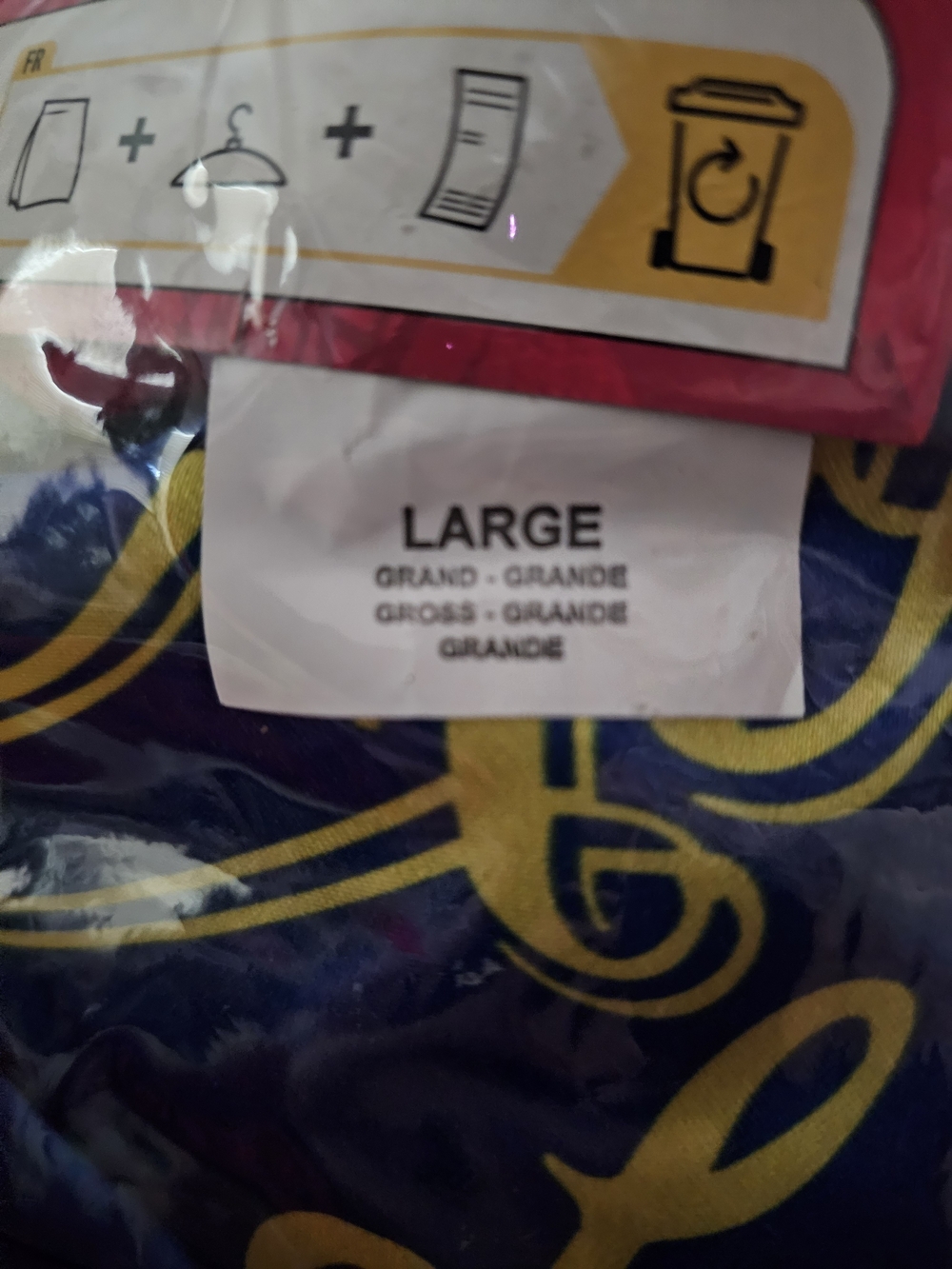 Rubies Harley Quinn Suicide Squad Costume Jacket Shirt Teen Sze Large 14 16 NEW - Picture 6 of 6